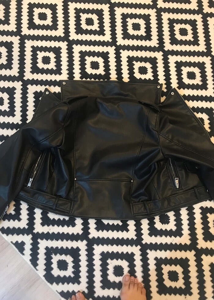 Zara Deri Ceket - Görsel 4