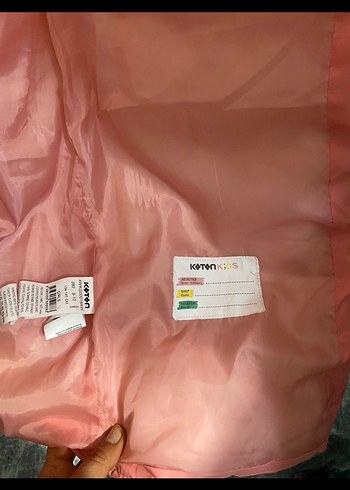 Pembe Kadın Midi Kaban Peluş Detaylı - Görsel 2