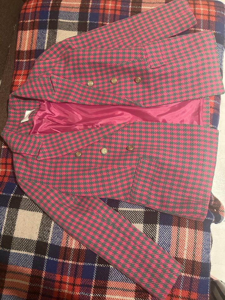 Düğmeli Çok Renkli Kadın Midi Blazer - Görsel 2