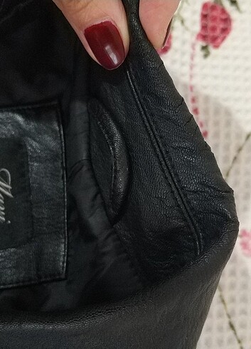 Mavi Jeans mavi suni deri ceket
