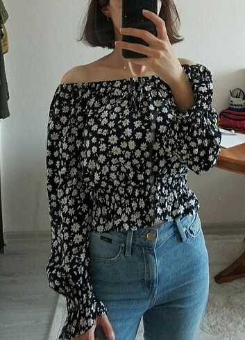 hm çiçekli bluz