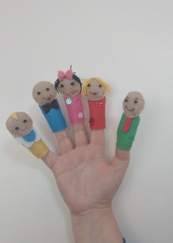 Aile parmak kuklası - Görsel 3