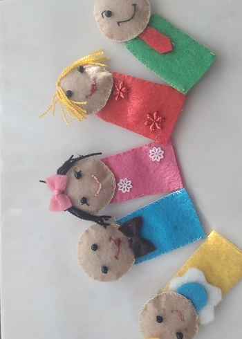 Aile parmak kuklası - Görsel 4