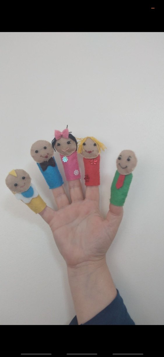 Aile parmak kuklası - Görsel 3