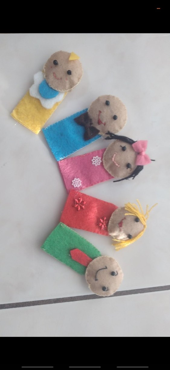 Aile parmak kuklası - Görsel 2