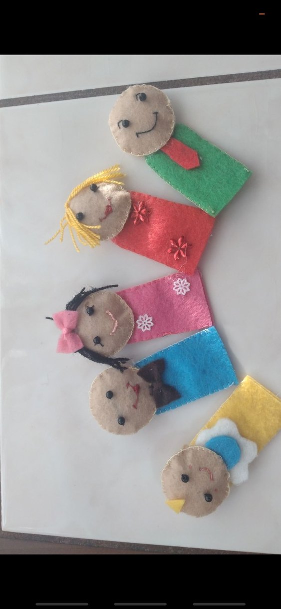 Aile parmak kuklası - Görsel 4