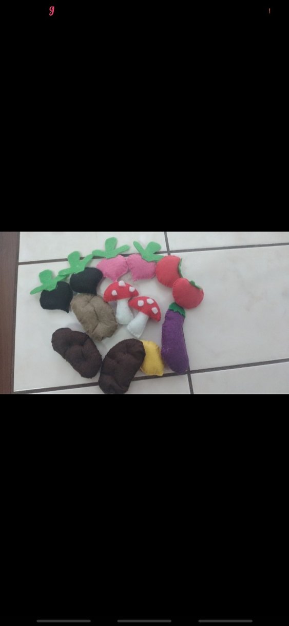 Renkli Keçe Sebze  Oyuncakları - Görsel 3