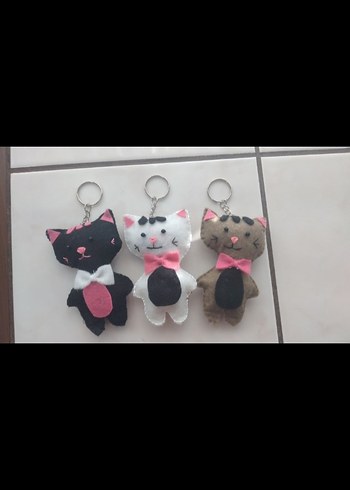 Karikatür Kedi Anahtarlık  - Görsel 3