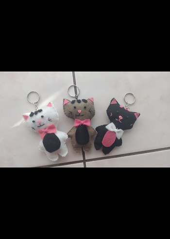 Karikatür Kedi Anahtarlık  - Görsel 4