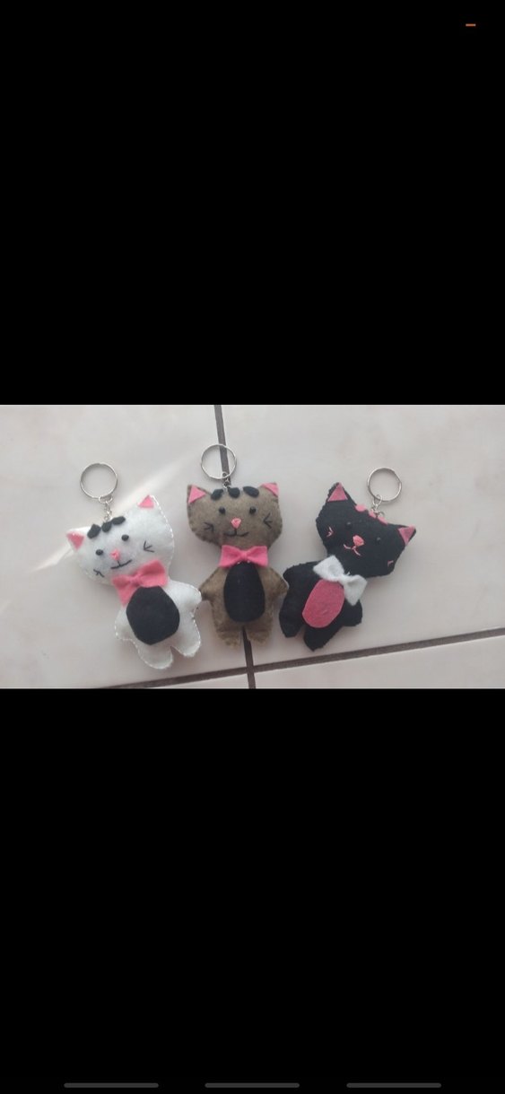 Karikatür Kedi Anahtarlık  - Görsel 4