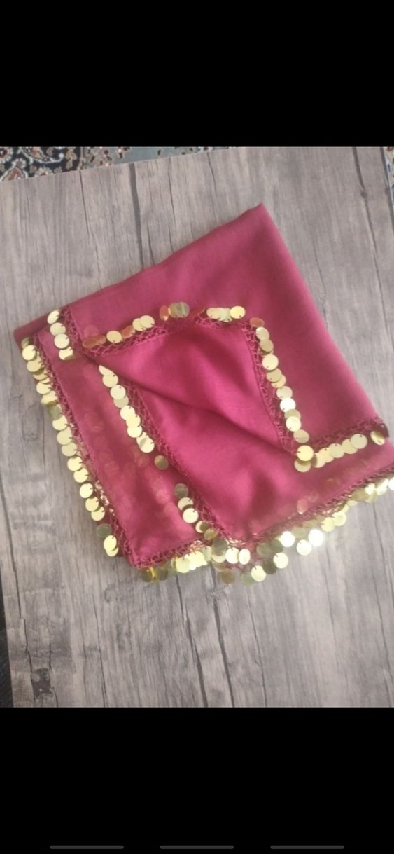 Bordo Pullu Yazma - Görsel 3