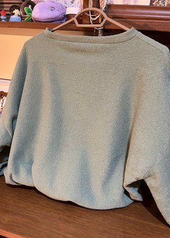 Gri Kadın Salaş Sweatshirt - Görsel 3