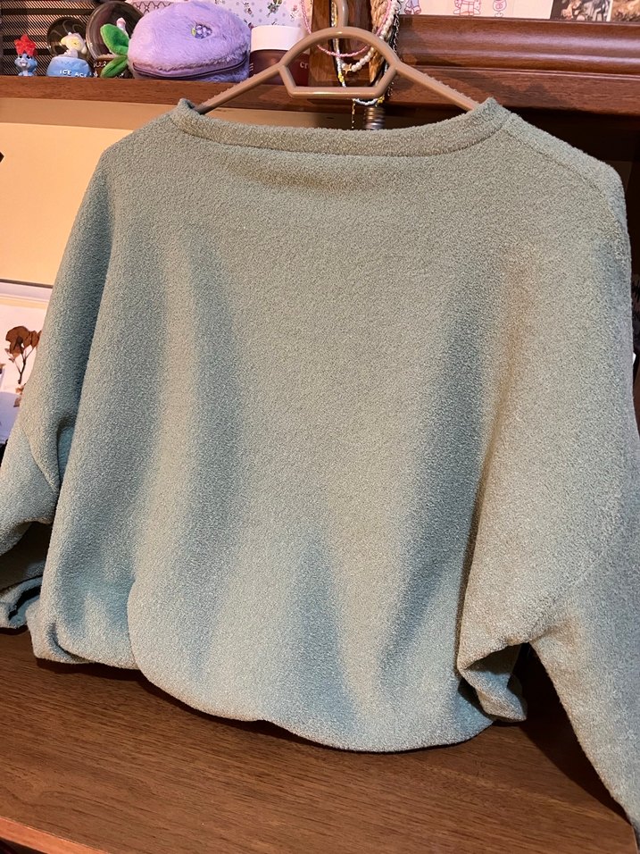 Gri Kadın Salaş Sweatshirt - Görsel 3