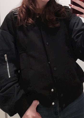 Pull and bear bomber ceket - Görsel 2