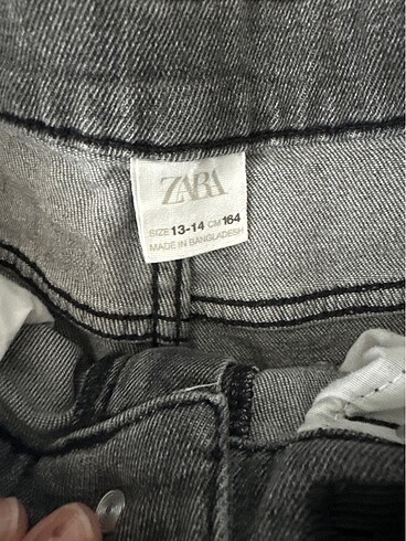 13-14 Yaş Beden Zara orjinal kot pantolon jean