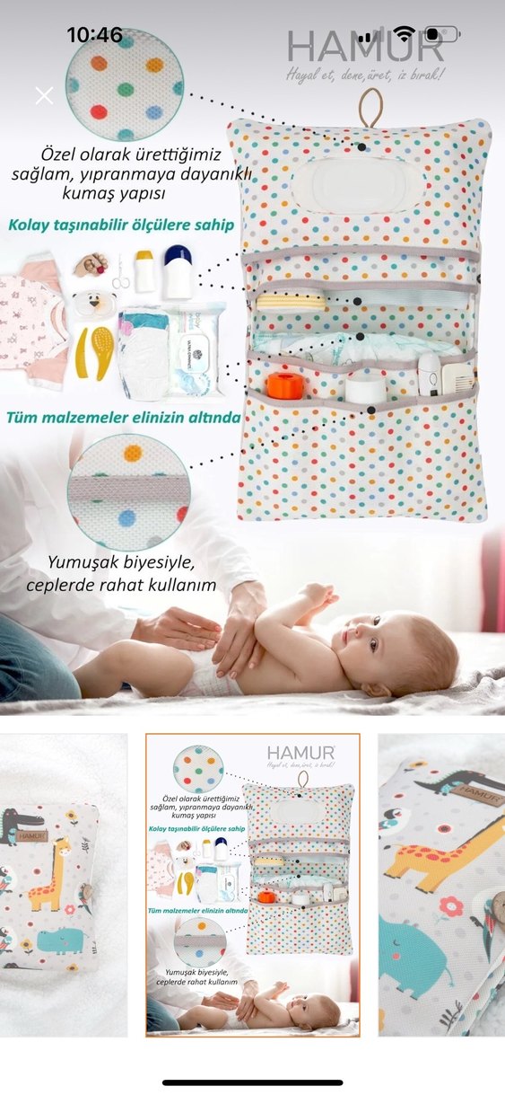 Gri Çocuk çanta , Yumuşak Kumaş, Hayvan Desenli - Görsel 2