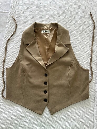 L beden crop yelek