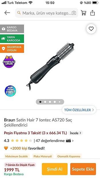 Braun saç şekillendirici