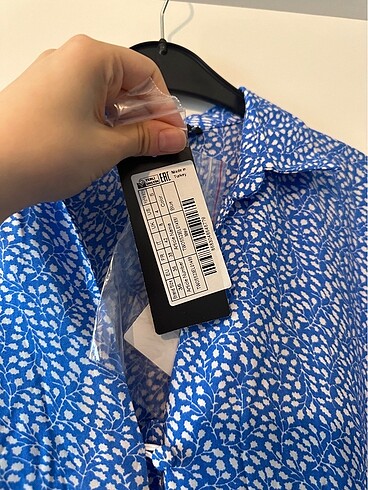 Trendyol & Milla Mavi desenli düğmeli vintage elbise