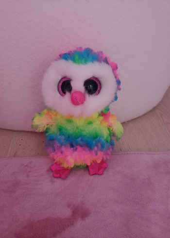 Ty Beanie Boo's Owen Renkli Peluş Baykuş Oyuncak
