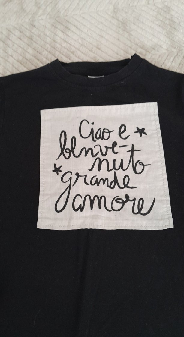 Kız Çocuk Siyah Uzun Kollu Baskılı Tişört - Görsel 2