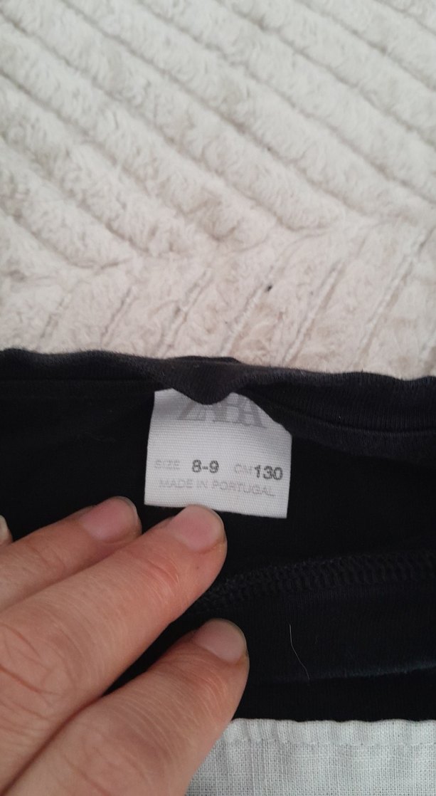 Kız Çocuk Siyah Uzun Kollu Baskılı Tişört - Görsel 3