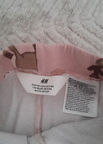 Pembe Baskılı Kız Çocuk Tayt - Görsel 3