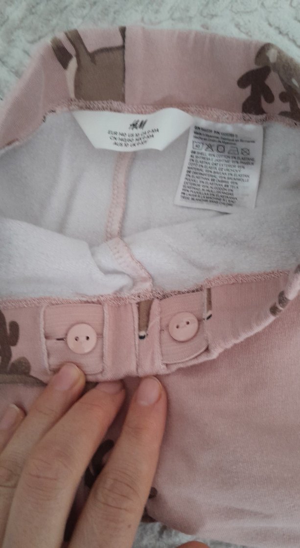 Pembe Baskılı Kız Çocuk Tayt - Görsel 2