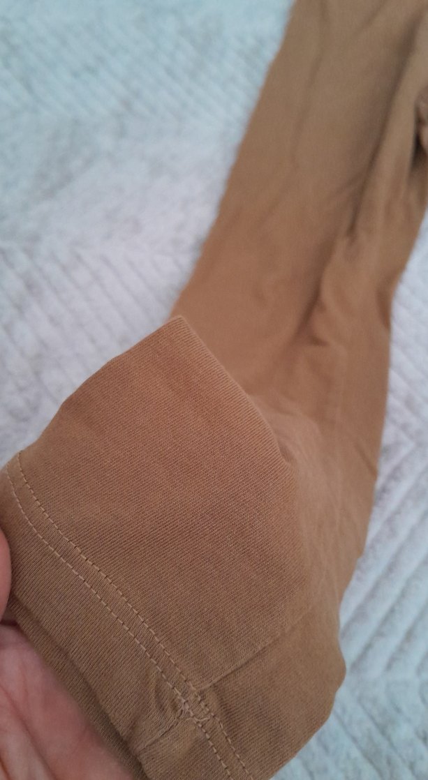 Kız Çocuk Bej Kürklü Tayt - Görsel 2