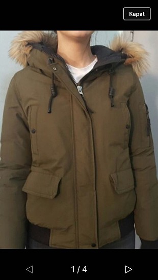 s Beden yeşil Renk Bershka mont