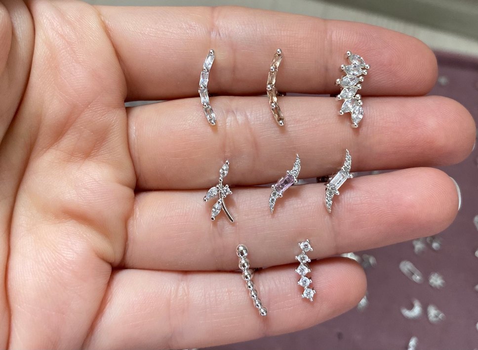 316L Tragus Helix Piercing - Görsel 3