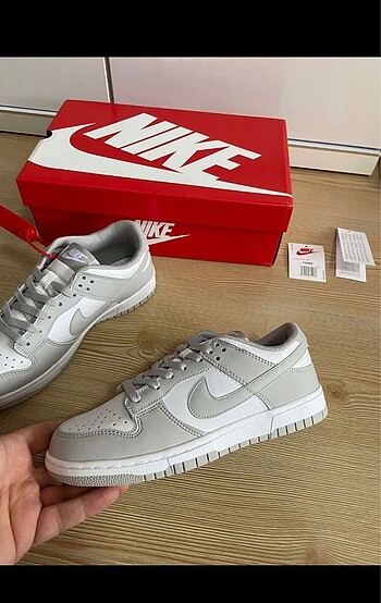 38 Beden beyaz Renk Nike dunk low grey fog