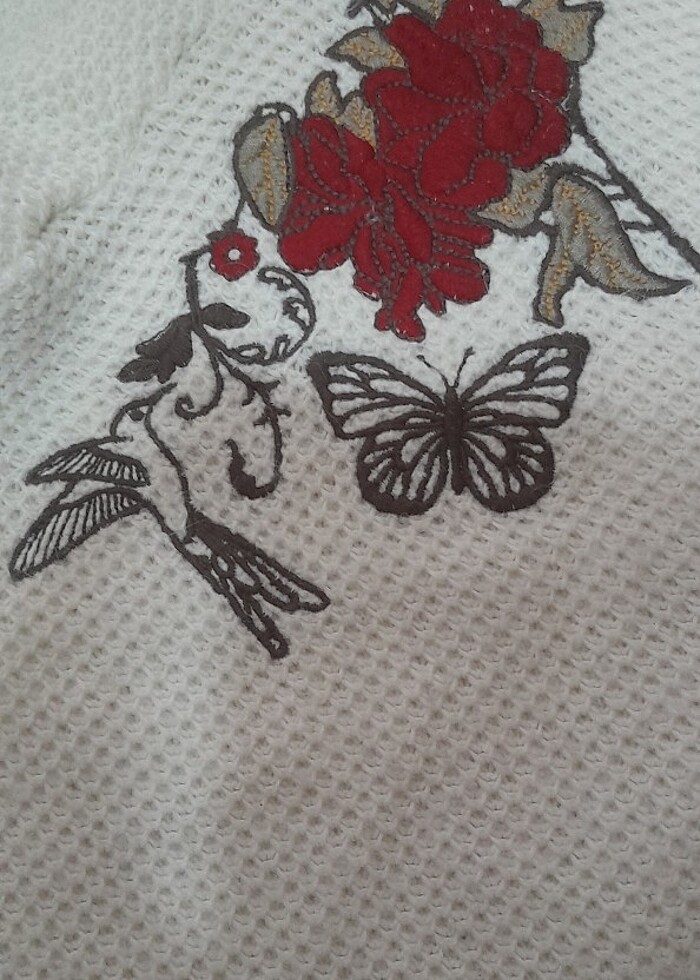 Nakışlı boğazlı kazak  - Görsel 2