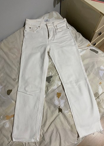 krem Regular Fit Midi Kot Pantolon