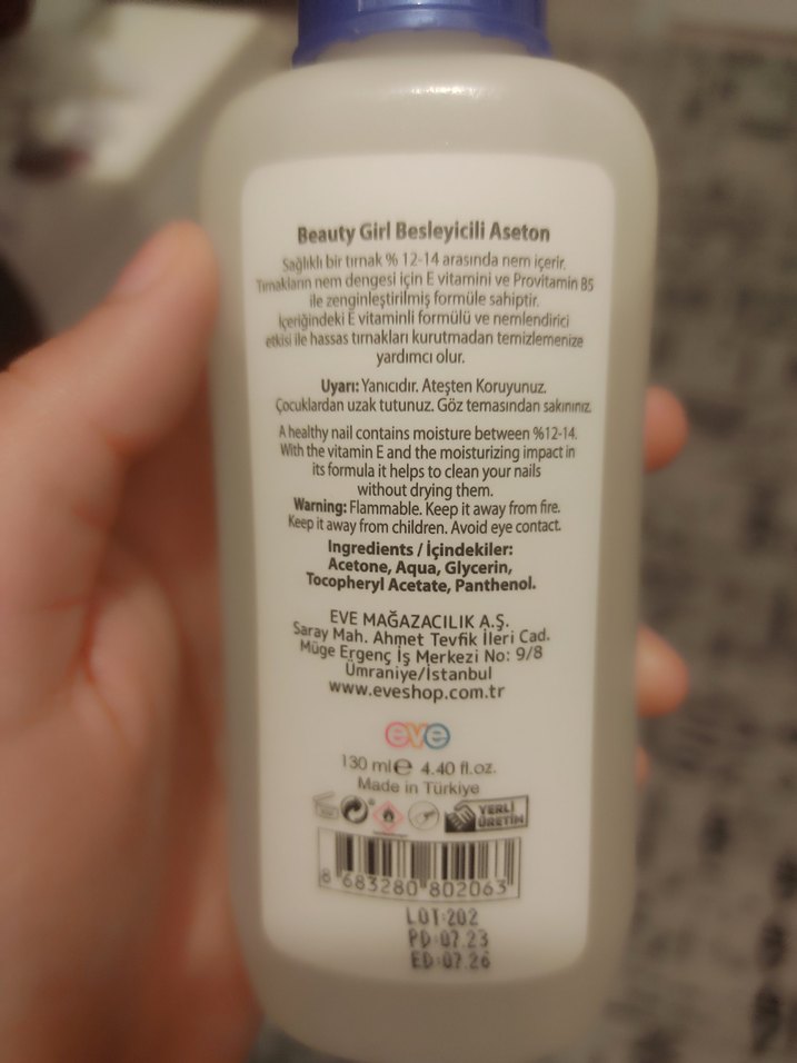 Besleyici Hassas Tırnak Eti Aseton - Görsel 2