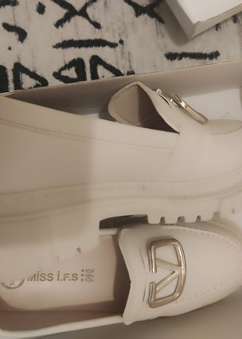 bej rengi tokalı bayan Loafer Ayakkabı - Görsel 2