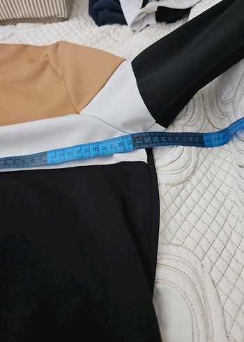 Bej renkli elbise - Görsel 6