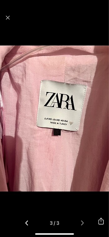 xs Beden zara pembe blazer