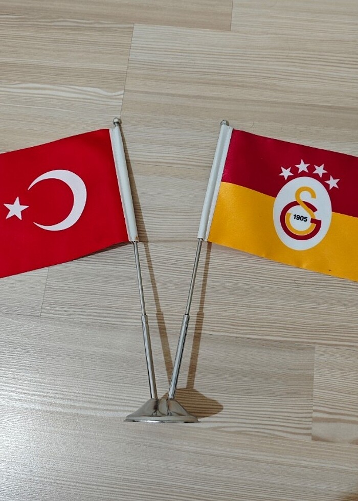 Galatasaray Çiftli Masa Bayrağı - Görsel 4