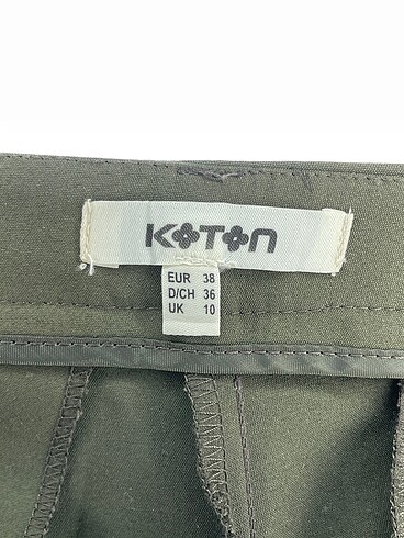 38 Beden haki Renk Koton Kumaş Pantolon %70 İndirimli.