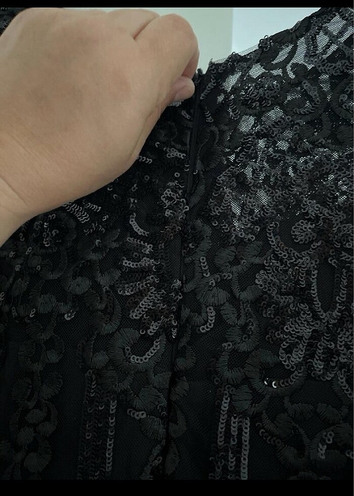 Siyah abiye elbise - Görsel 2