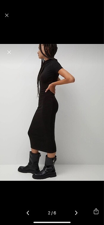 Pull and Bear Pull and bear midi elbise