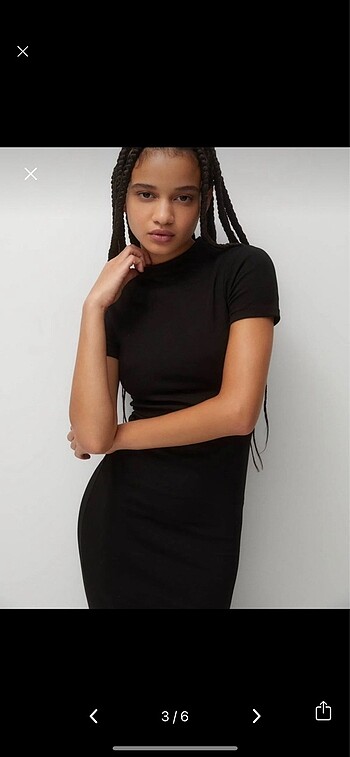 m Beden Pull and bear midi elbise