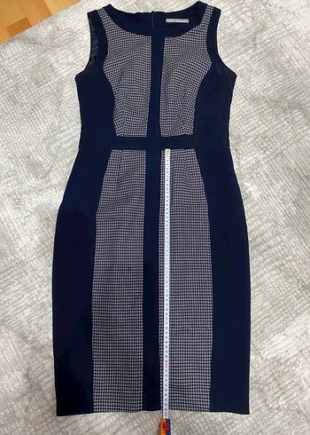 Desenli Midi Kadın Elbise - Görsel 3