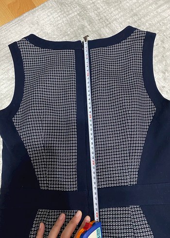 Desenli Midi Kadın Elbise - Görsel 5