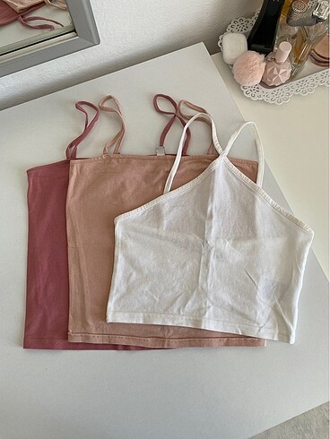 H&M 3'lü askılı üst