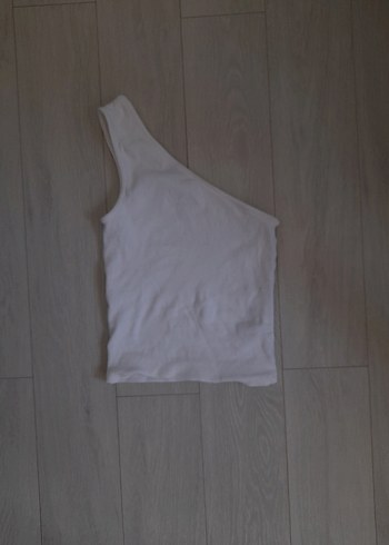 Defacto Tek Omuzlu Beyaz Crop