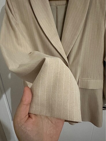 xl Beden camel Renk Blazer ceket