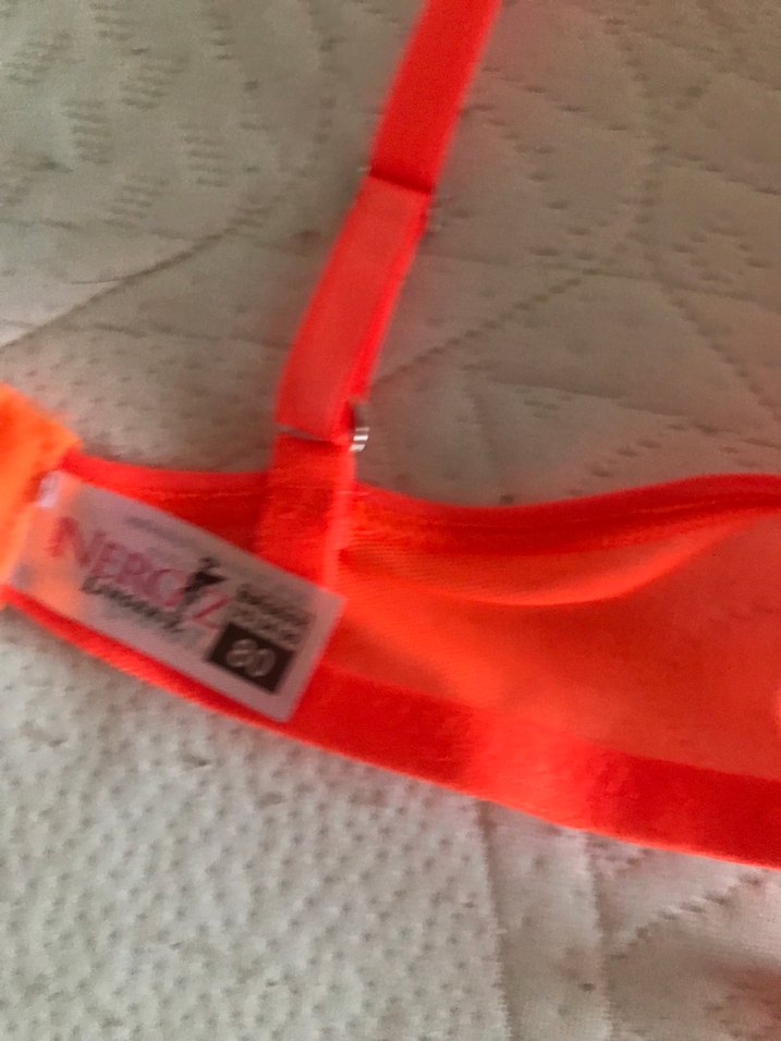 Nakışlı turuncu Bohem Sütyen - Görsel 5