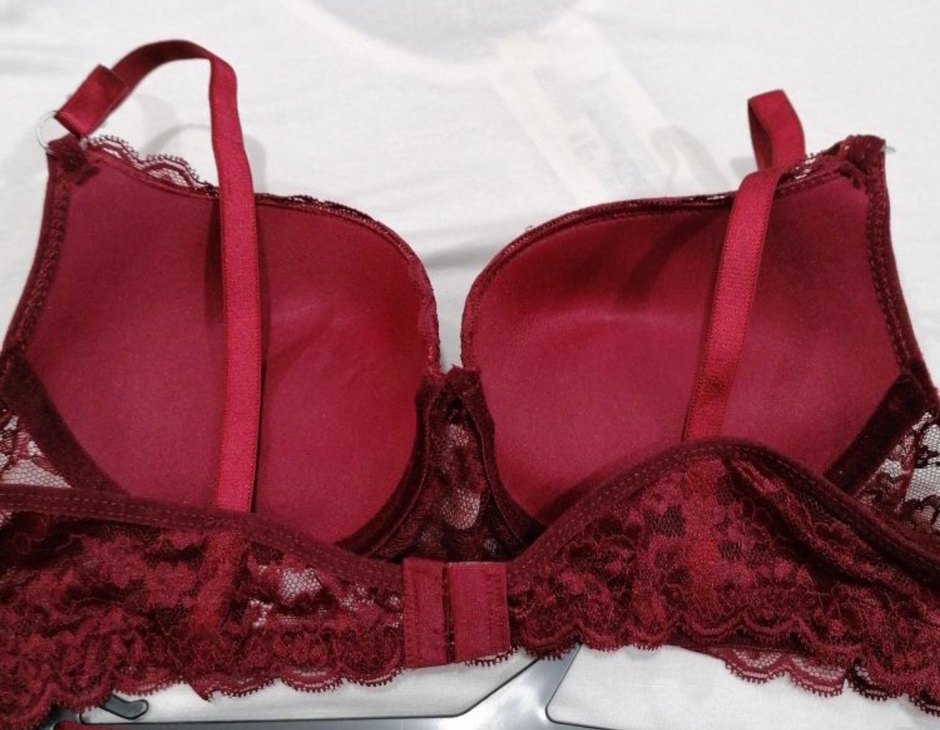 Bordo Dantelli Midi Sütyen Takımı - Görsel 4